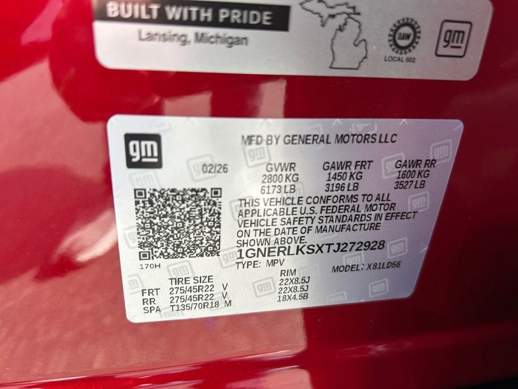 2026 Chevrolet Traverse RS