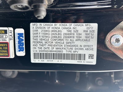 2017 Honda CR-V Touring