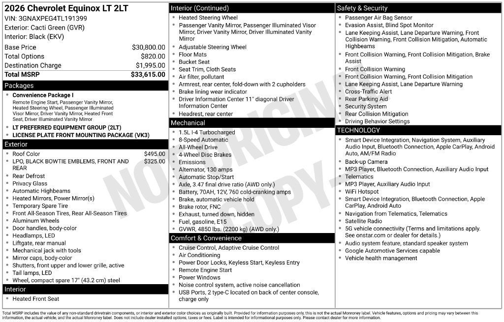 2026 Chevrolet Equinox LT