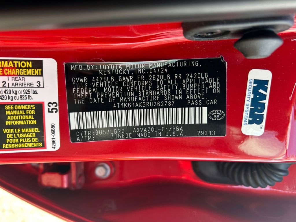 2024 Toyota Camry XSE