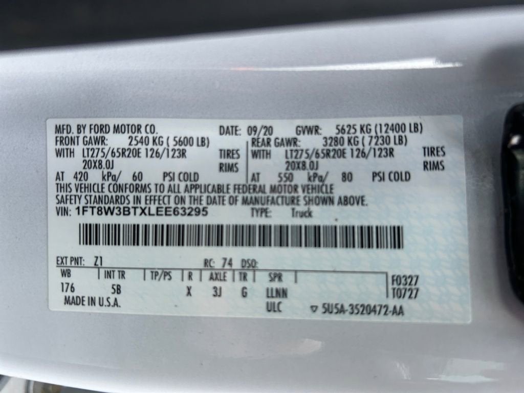 2020 Ford Super Duty F-350 SRW XL