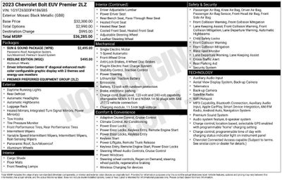 2023 Chevrolet Bolt EUV Premier