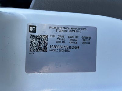 2025 Chevrolet Express Cutaway 3500 1WT