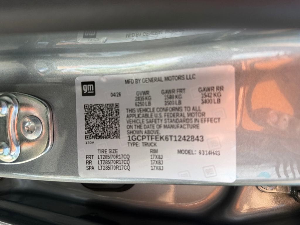 2026 Chevrolet Colorado ZR2