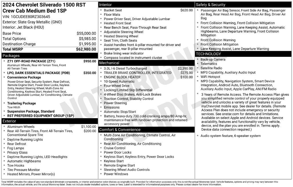 2024 Chevrolet Silverado 1500 RST