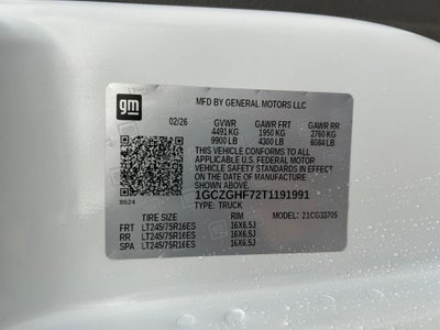 2026 Chevrolet Express Cargo 1WT