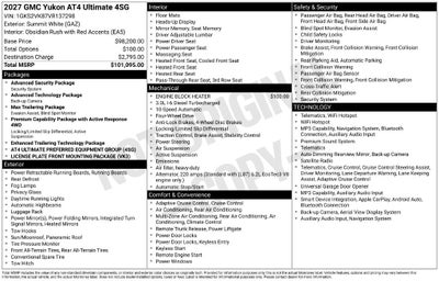 2027 GMC Yukon AT4 Ultimate