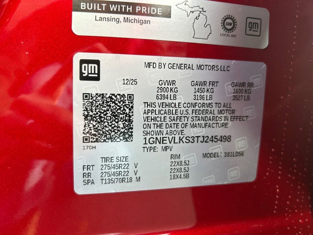 2026 Chevrolet Traverse RS