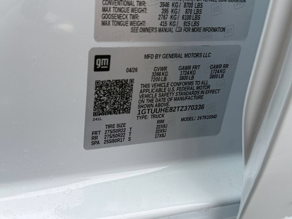2026 GMC Sierra 1500 Denali Ultimate