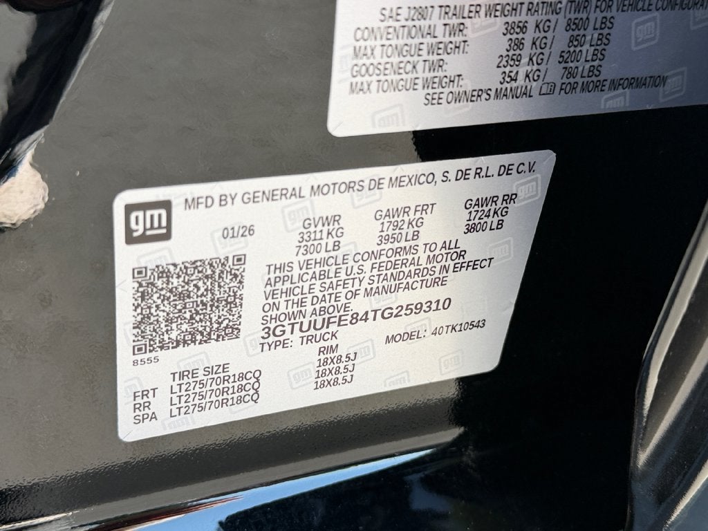 2026 GMC Sierra 1500 AT4X