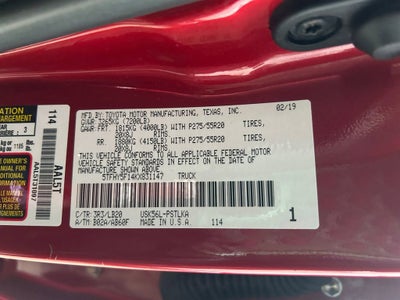 2019 Toyota Tundra 4WD SR5