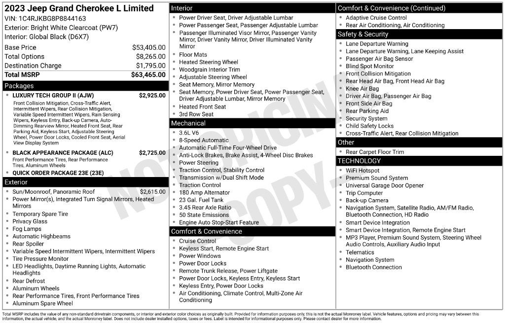 2023 Jeep Grand Cherokee L Limited