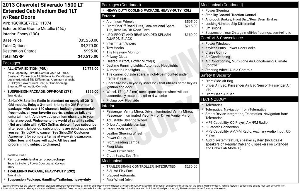 2013 Chevrolet Silverado 1500 LT