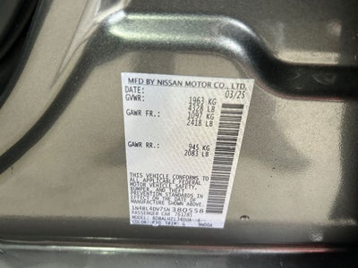 2025 Nissan Altima 2.5 SV