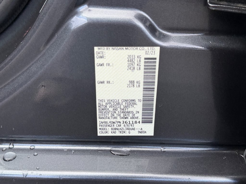 2023 Nissan Altima 2.5 SV