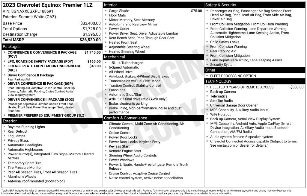2023 Chevrolet Equinox Premier