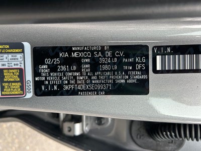 2025 Kia K4 LXS