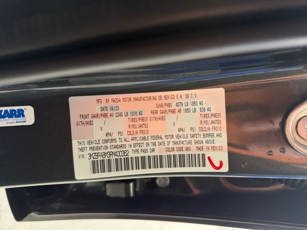 2024 Mazda Mazda3 2.5 S Select Sport