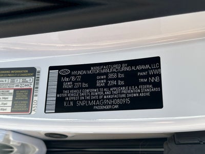 2022 Hyundai Elantra SEL