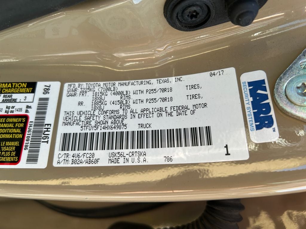 2017 Toyota Tundra SR5