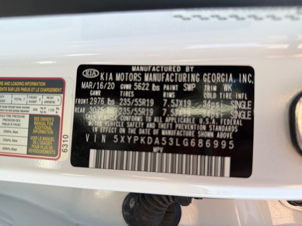 2020 Kia Sorento SX