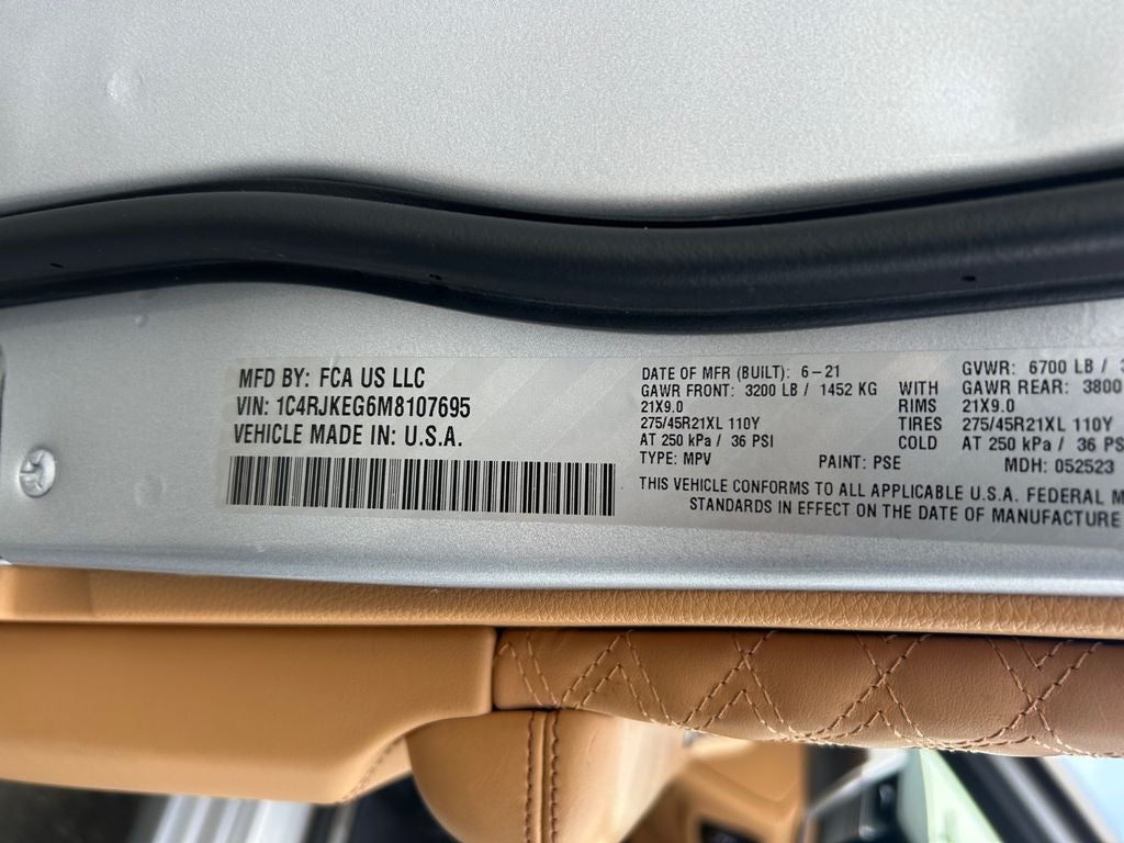 2021 Jeep Grand Cherokee L Summit