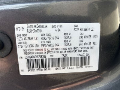 2004 Dodge Dakota SLT 131 WB