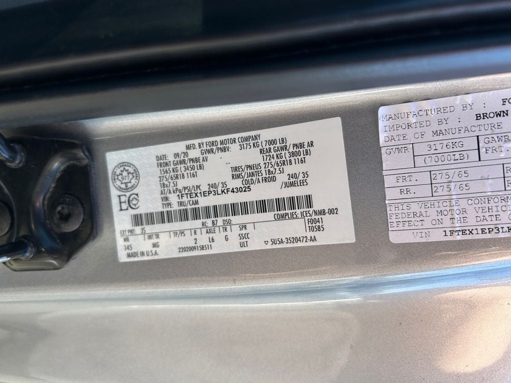 2020 Ford F-150 XLT