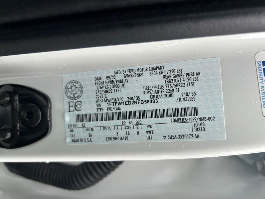 2022 Ford F-150 Limited Hybrid