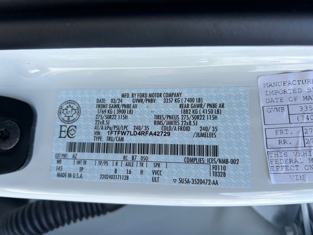 2024 Ford F-150 Platinum Hybrid