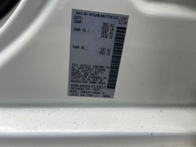 2025 Nissan Altima 2.5 SV