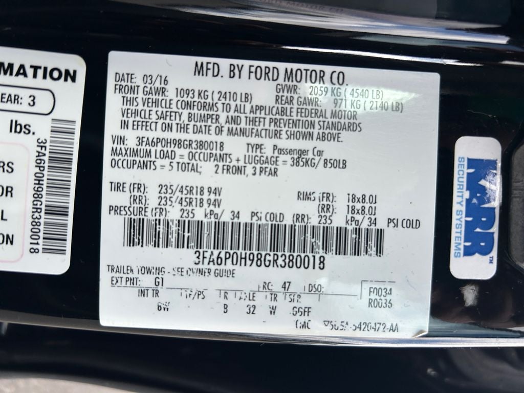 2016 Ford Fusion SE