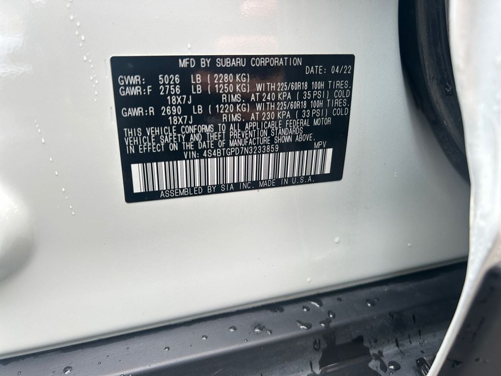 2022 Subaru Outback Touring XT