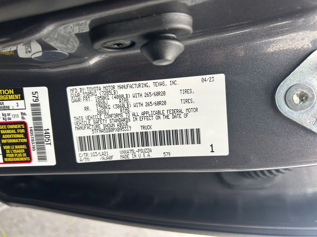 2023 Toyota Tundra Platinum 6" LIFTED W/ FUEL WHEELS