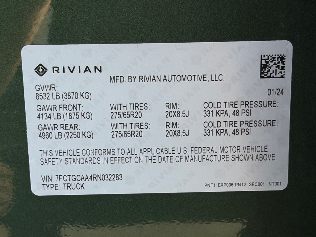 2024 Rivian R1T Base