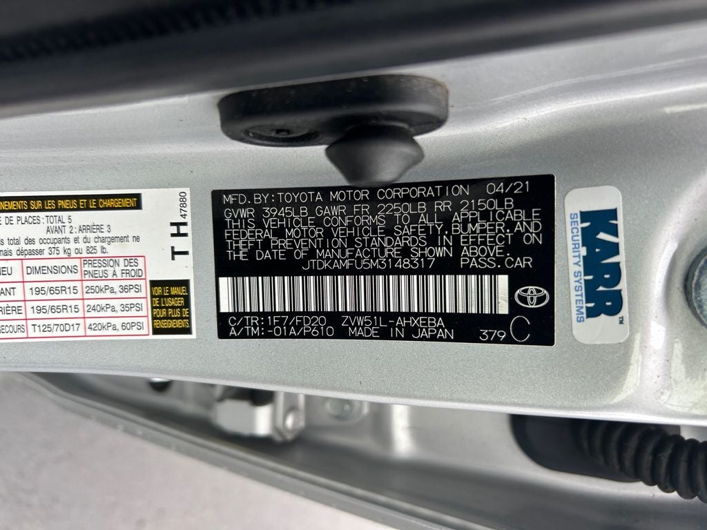 2021 Toyota Prius LE