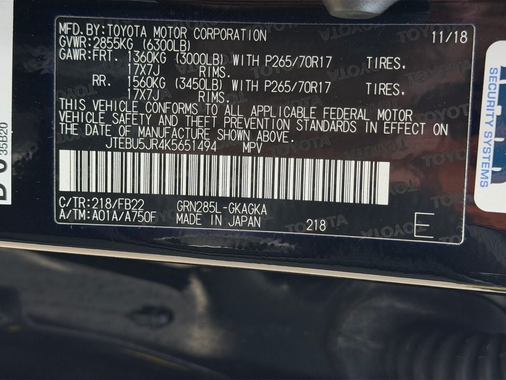 2019 Toyota 4Runner SR5