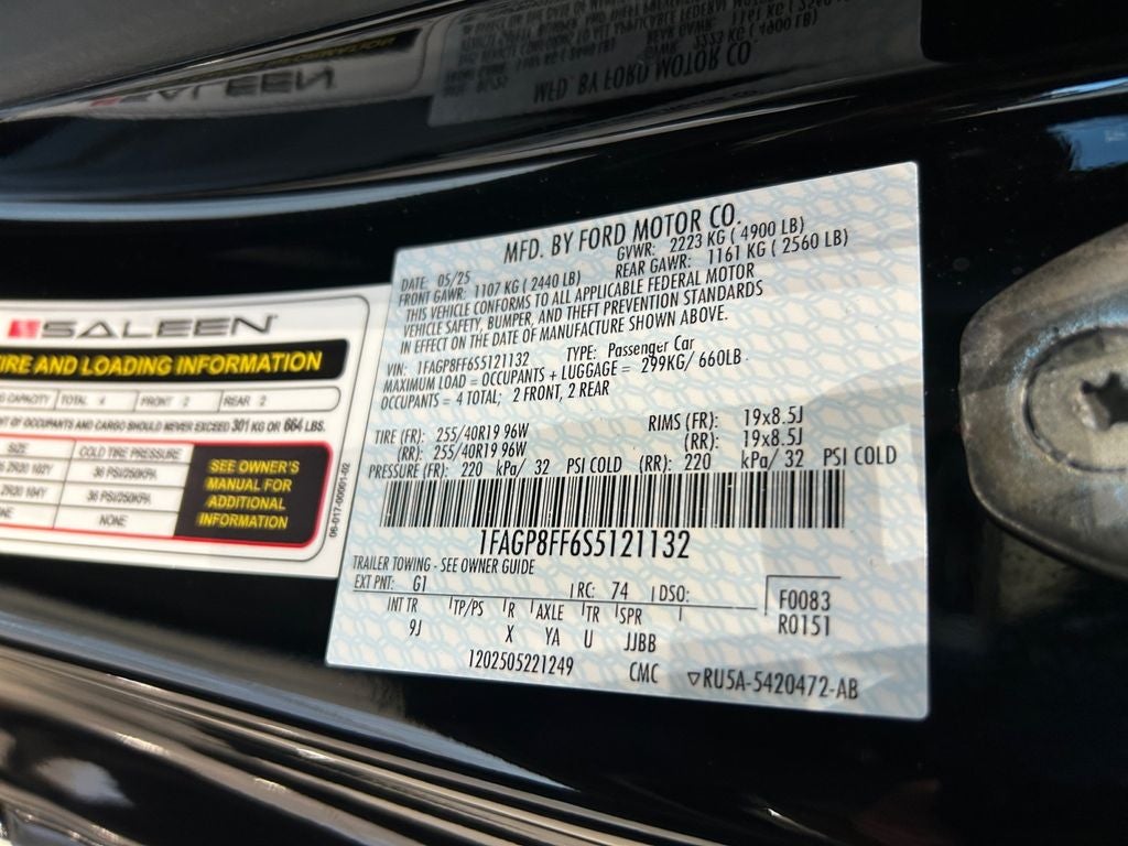 2025 Ford Mustang GT Premium Saleen 302 White Label