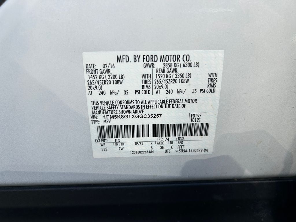 2016 Ford Explorer Sport