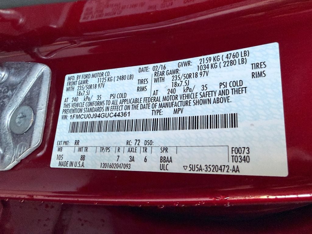 2016 Ford Escape Titanium