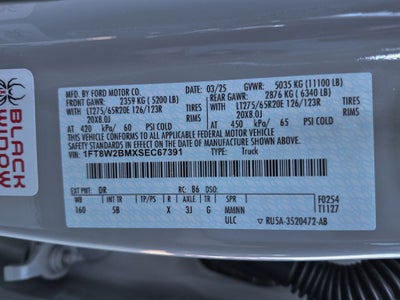2025 Ford F-250 Black Widow Lariat
