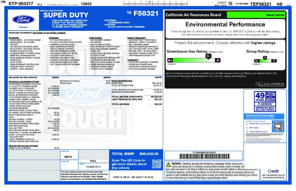 2026 Ford F-350SD Lariat