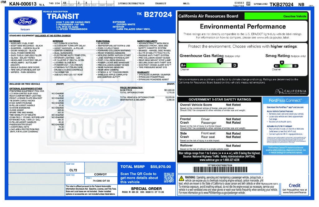 2026 Ford Transit-250 Base