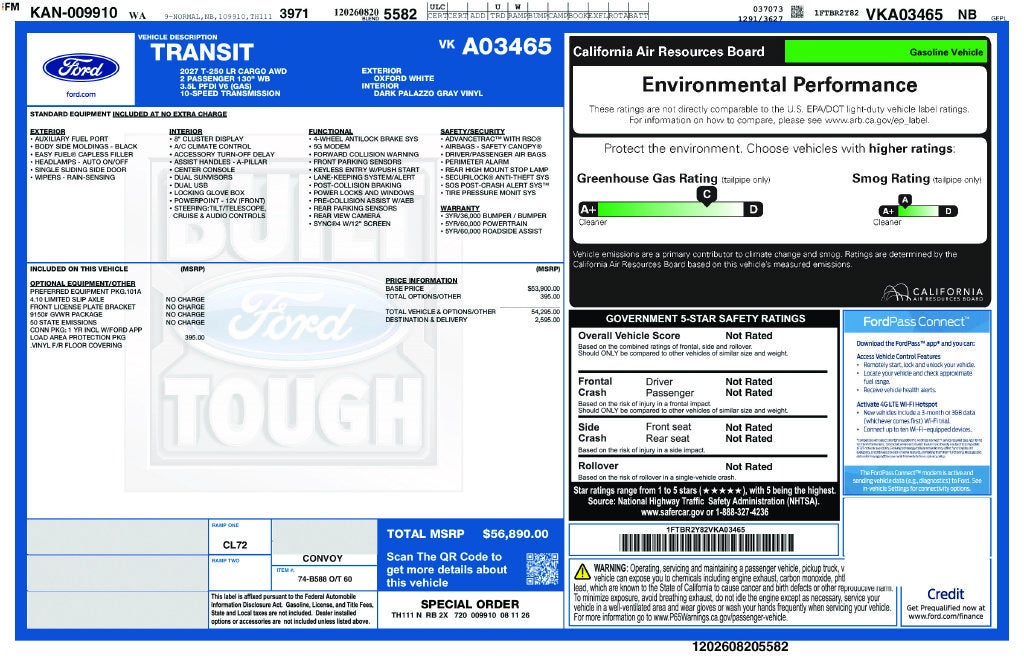 2027 Ford Transit-250 Base