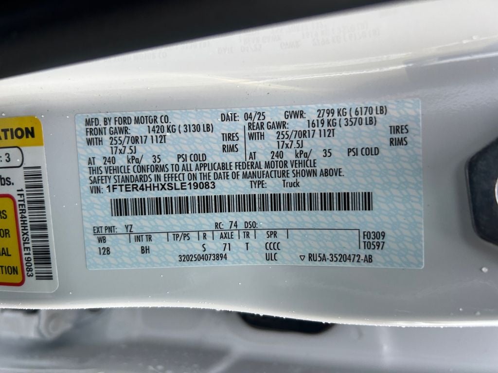 2025 Ford Ranger XLT