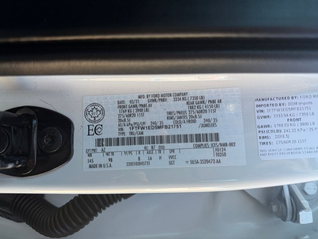 2021 Ford F-150 Platinum