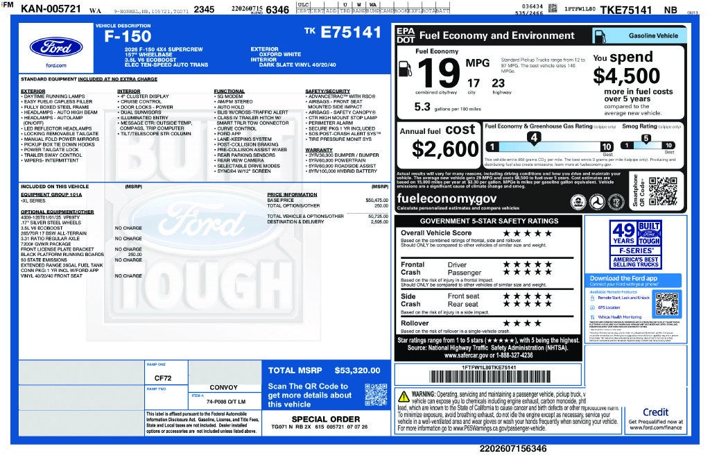 2026 Ford F-150 XL