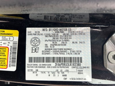 2020 Ford Fusion Hybrid Titanium