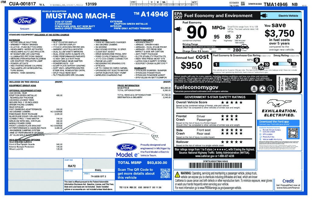 2026 Ford Mustang Mach-E GT