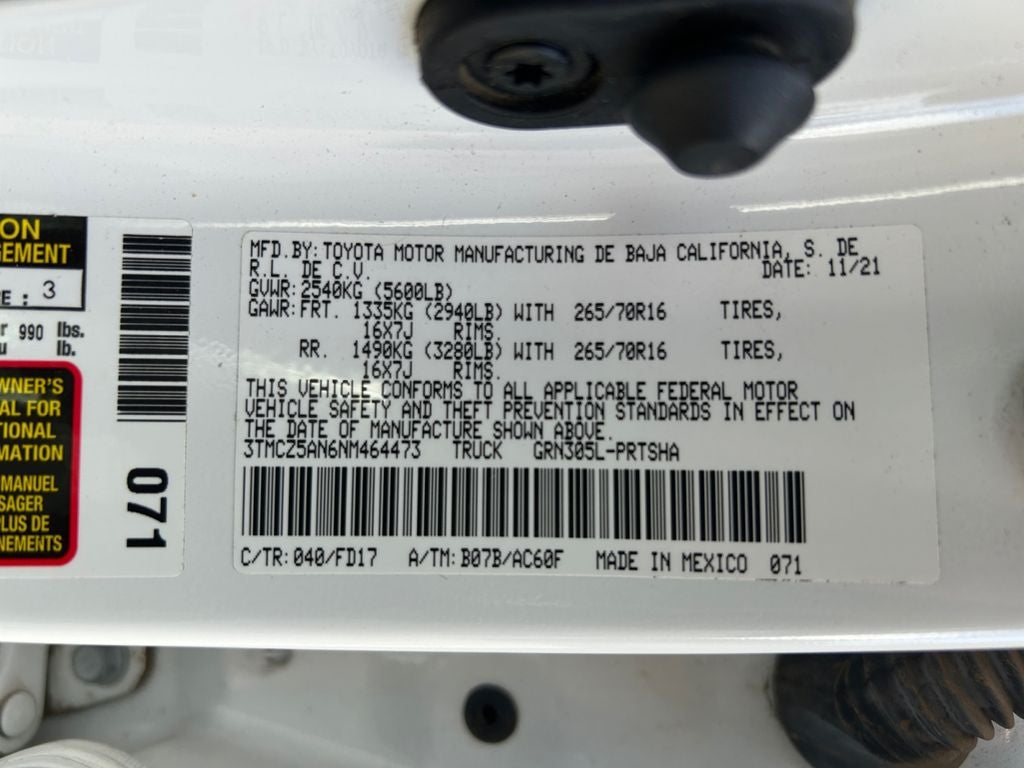 2022 Toyota Tacoma TRD Off-Road V6